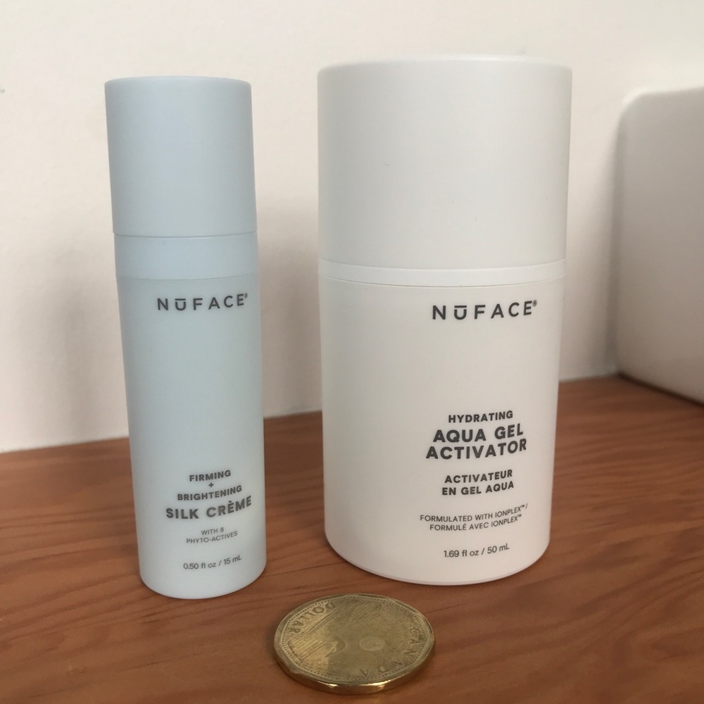 NuFACE Hydrating Aqua Gel Activator and Silk Crème Set
